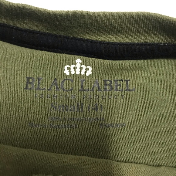 5/20 Blac Label Green V Neck Small Size 4 t shirt - Picture 2 of 5